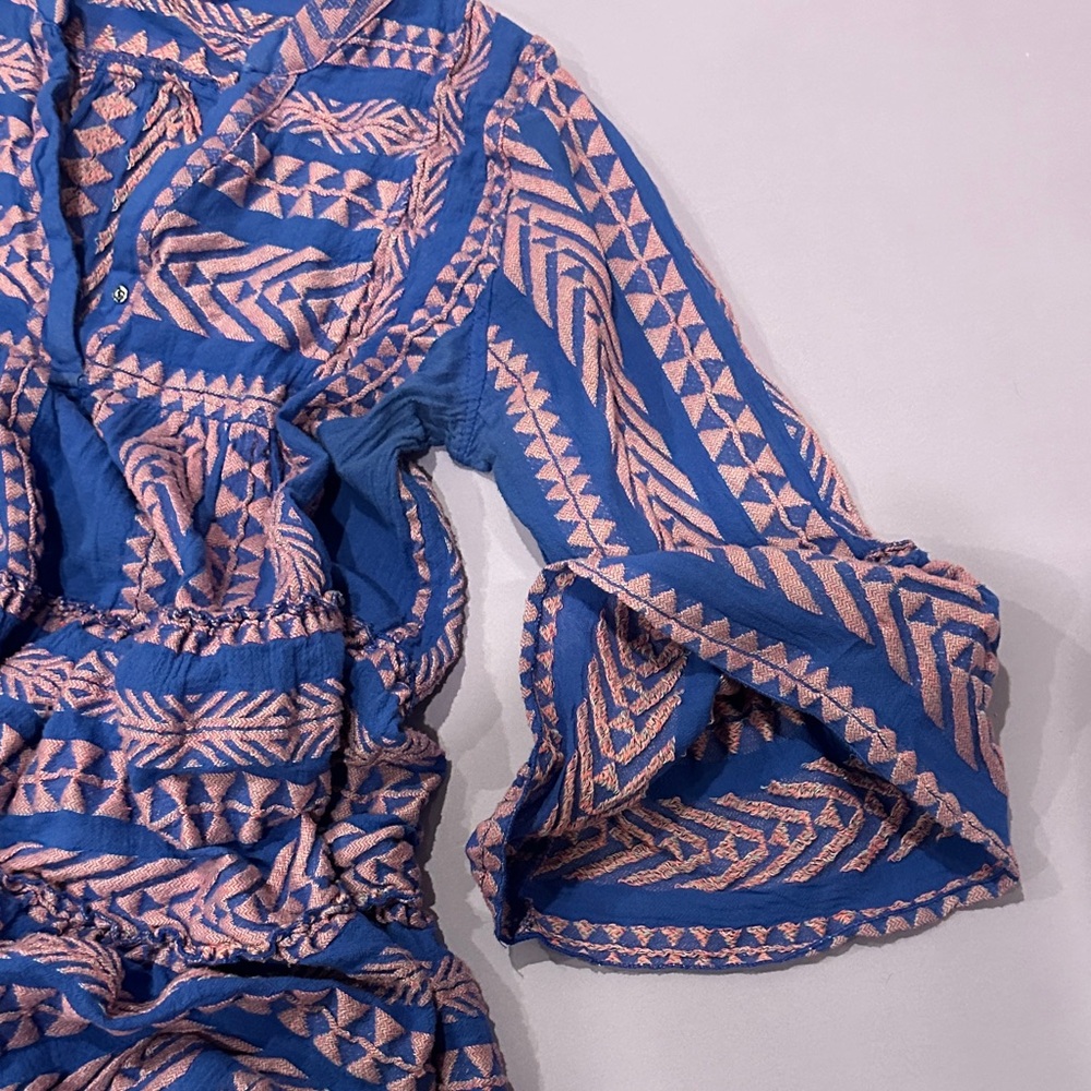 Blue and Pink Patterned Dress from anthropology - Picture 4 of 8